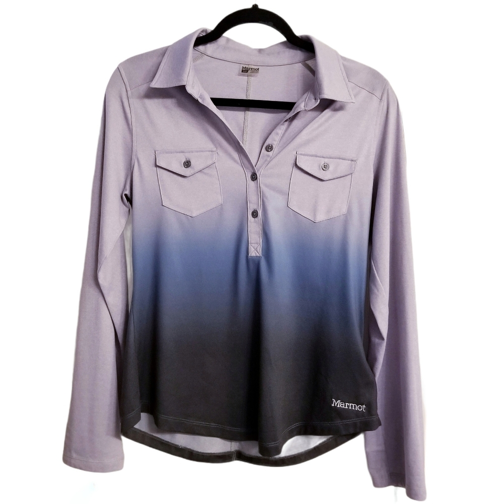 Marmot Allie Half-button Henley Ombre Top